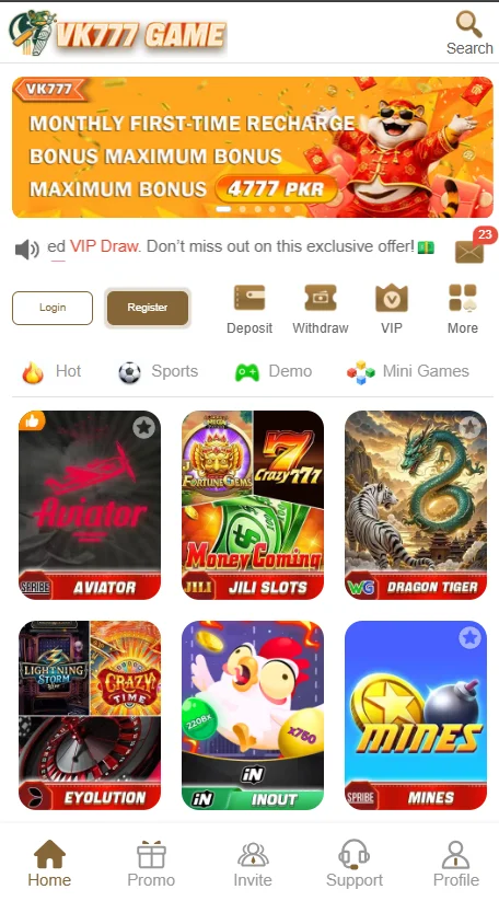 VK777 Game App